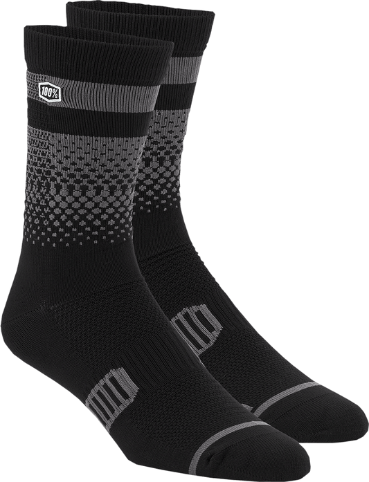 Calcetines 100% Advocate Blur Socks - Calcetas MTB negro