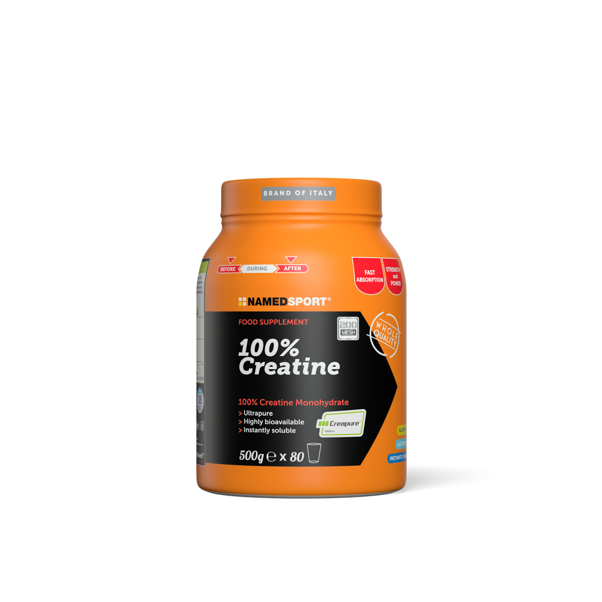 100% Creatina Monohidratada Named Sport 500g en polvo