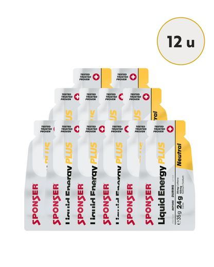 Sponser Liquid Energy plus - Gel energético con Cafeína (35g) (Sachet unidad o 12u)