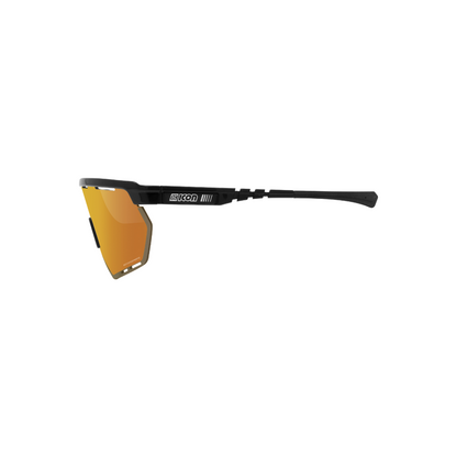 Scicon Aerowing - Anteojos deportivos de ciclismo Marco Negro Multimirror + Rain Clear Lenses