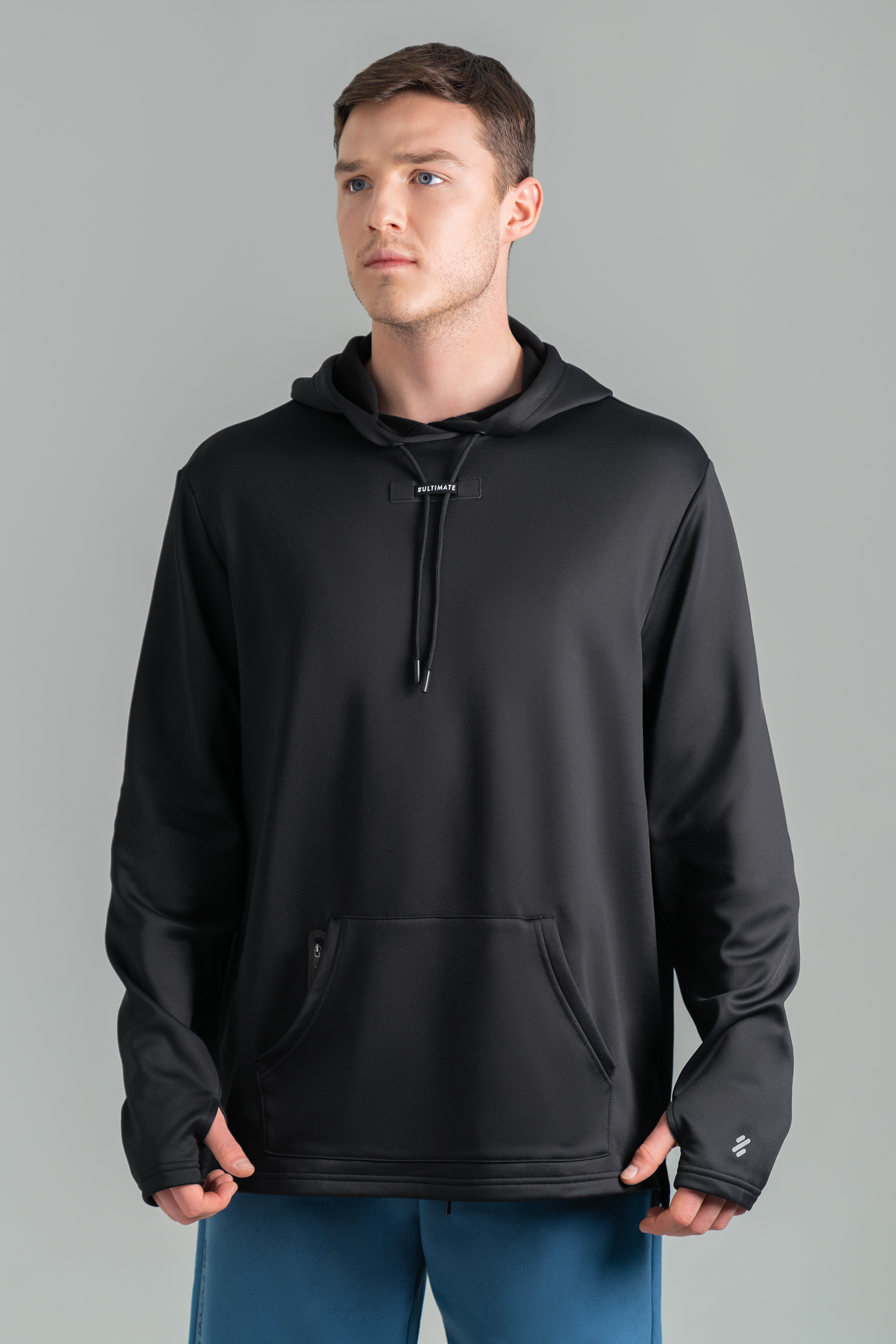 Ultimate Hoodie Sport - Polerón Deportivo de Hombre (Negro - Black Sand)