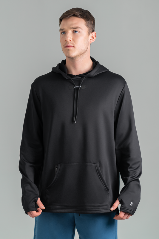 Ultimate Hoodie Sport - Polerón Deportivo de Hombre (Negro - Black Sand)