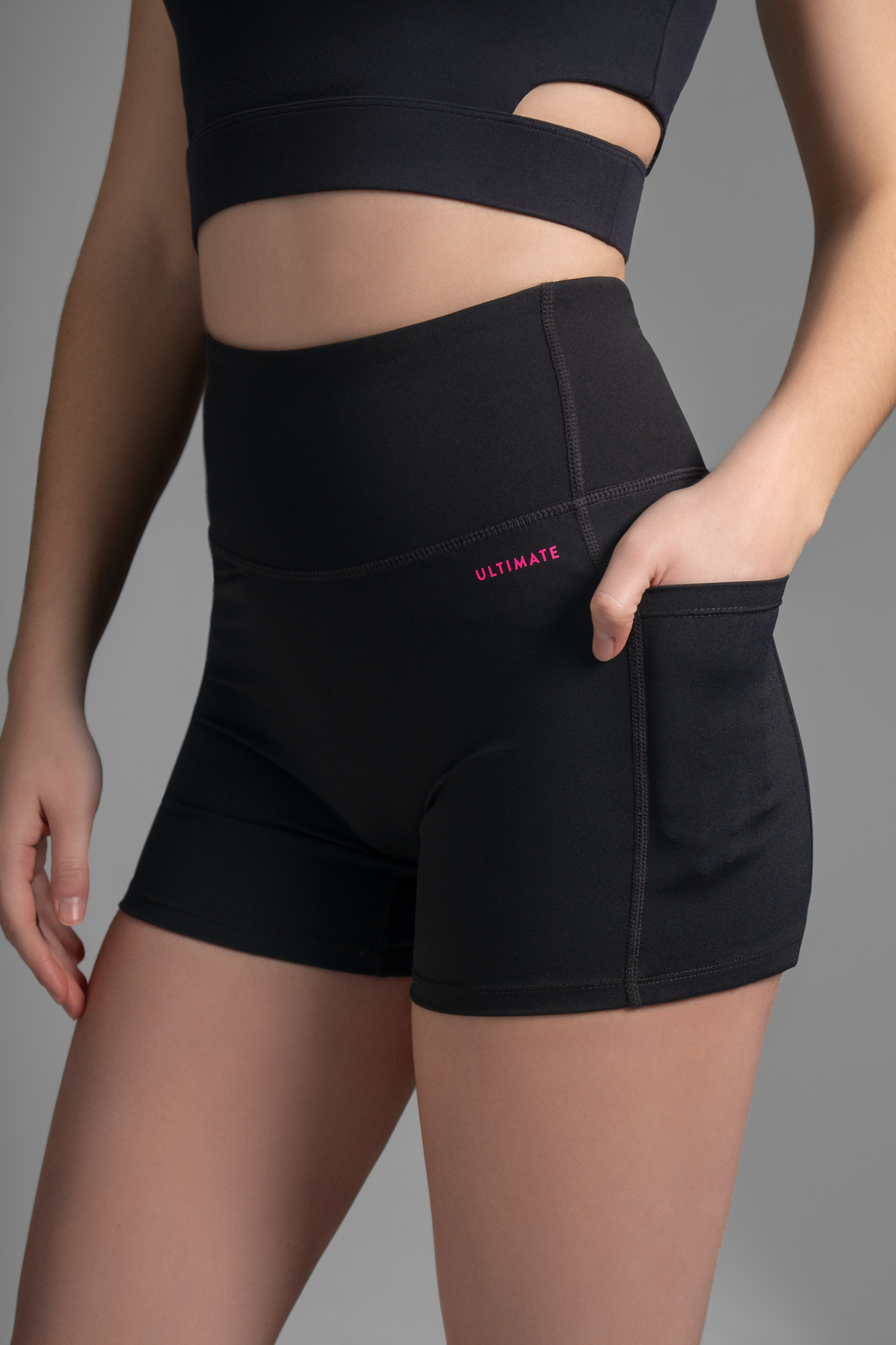 Ultimate Biker Short - Calzas Cortas deportivas de Mujer (Negro Sky Dark)
