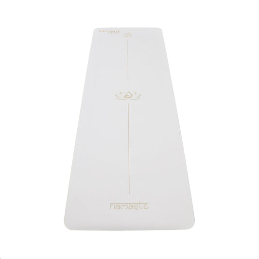 Mat de Yoga Premium PU Natural Rubber 5 mm Blanco
