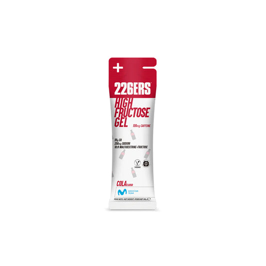 226ERS High Fructose Gel – Gel energético con Con Cafeína y fructosa. Sabor Cola (3 formatos 80 g, 44 g y en Caja de )