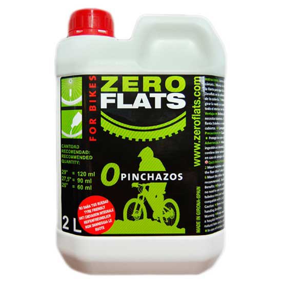 Zeroflats 2 L Recarga - Liquido para Recarga de neumáticos tubulares Tubeless
