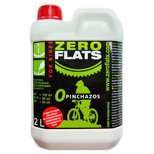 Zeroflats 2 L Recarga - Liquido para Recarga de neumáticos tubulares Tubeless