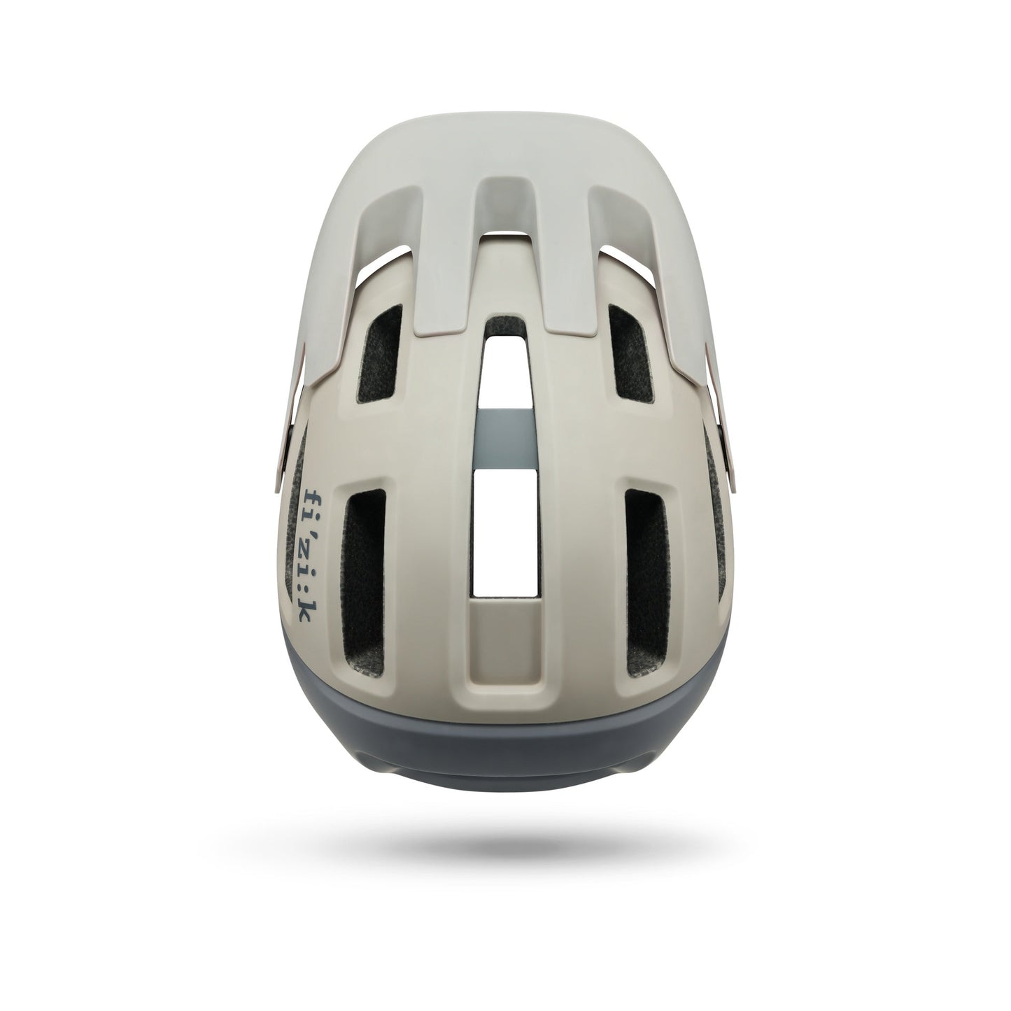 Fizik Kassis - Casco de ciclismo de montaña MTB con Luz roja incluida (Gris Mud-Sand)