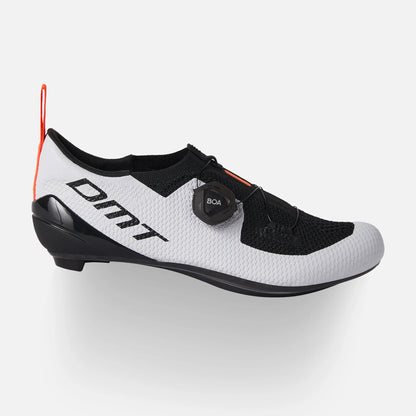 DMT KT1 – Zapato de ciclismo de Triatlón (blanco negro 1 boa)