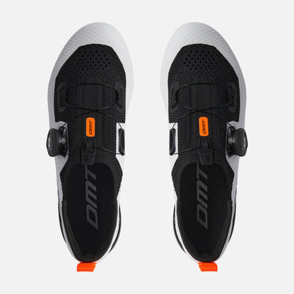 DMT KT1 – Zapato de ciclismo de Triatlón (blanco negro 1 boa)