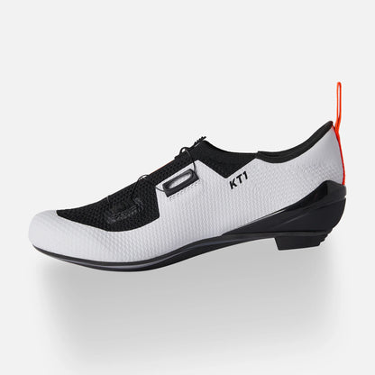 DMT KT1 – Zapato de ciclismo de Triatlón (blanco negro 1 boa)