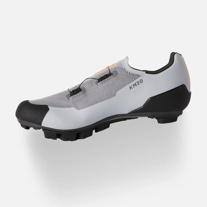 DMT KM30 – Zapato de ciclismo de Montaña MTB XC Marathon (Gris-Negro)