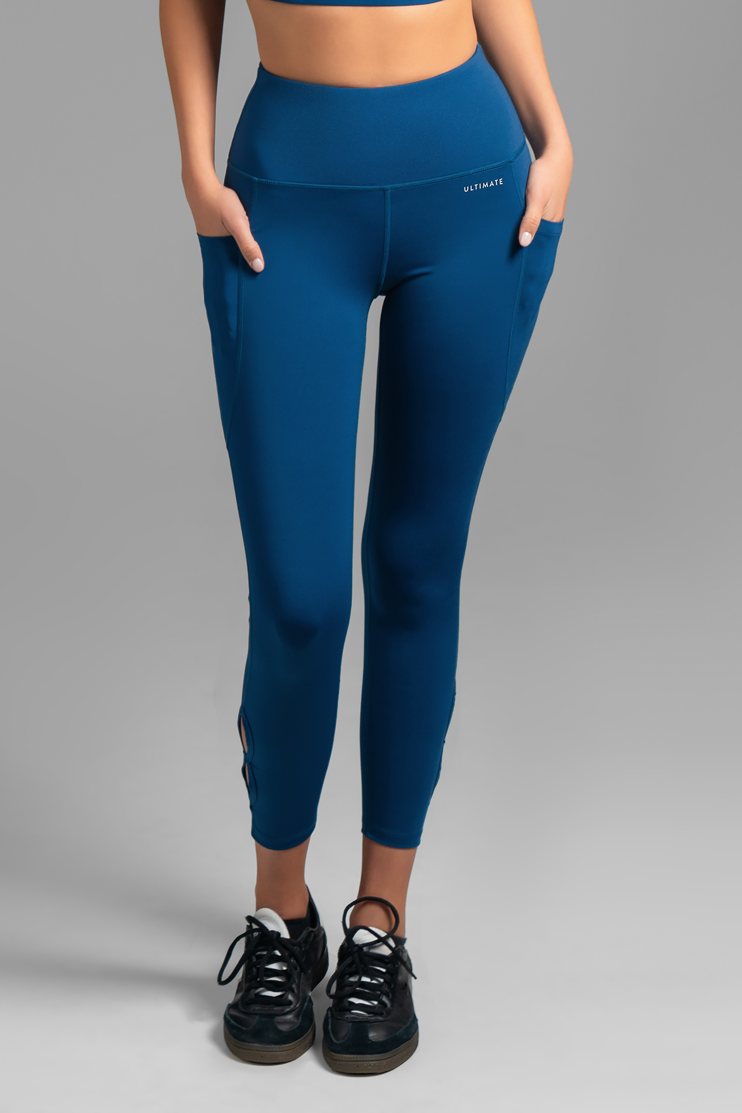 Ultimate Legging 7/8 - Calza larga al tobillo deportiva Mujer(Azul - Blue Opal)