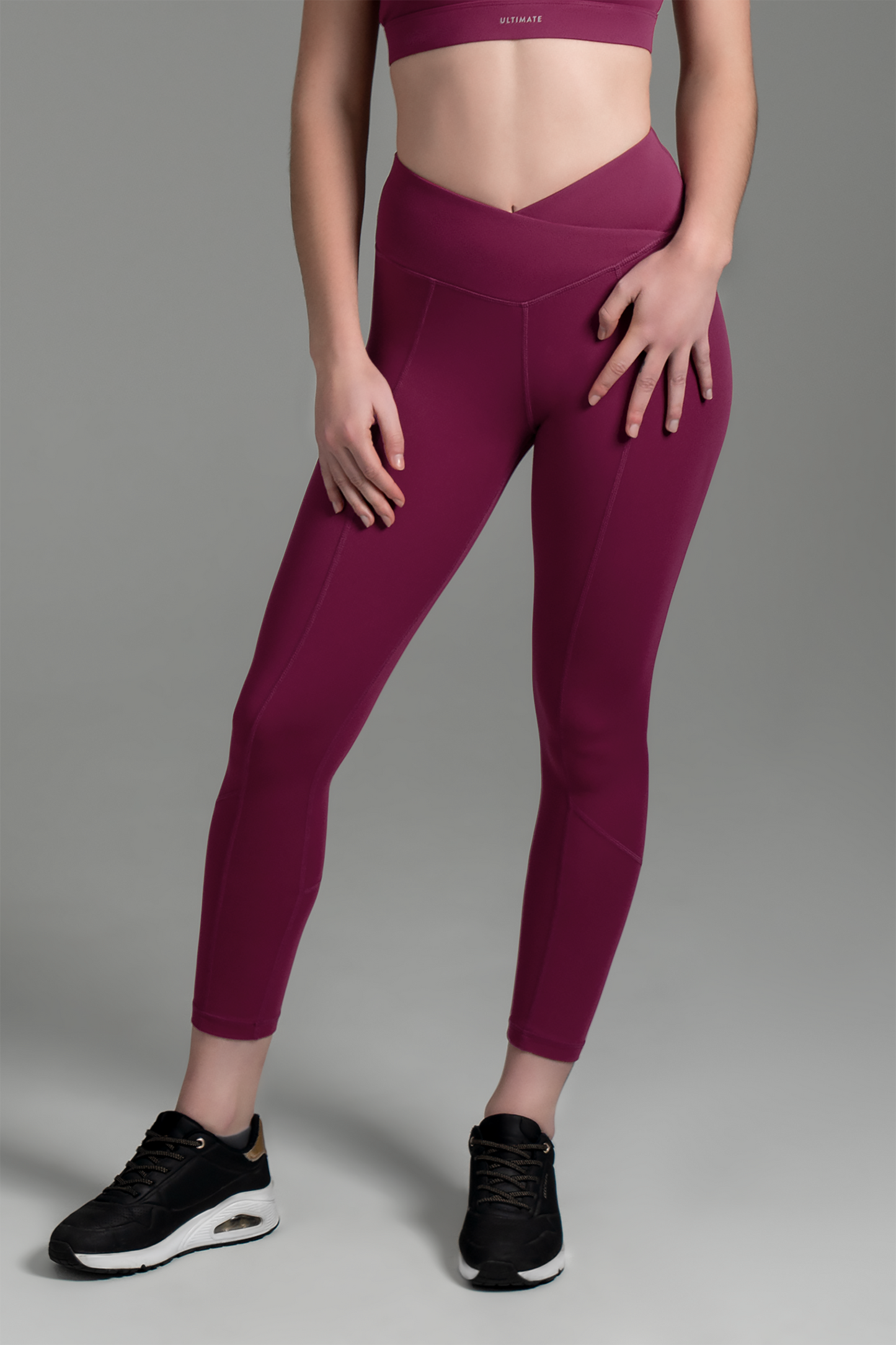 Ultimate Legging 7/8 - Calza larga al tobillo deportiva Mujer (Burdeo Boysenberry)