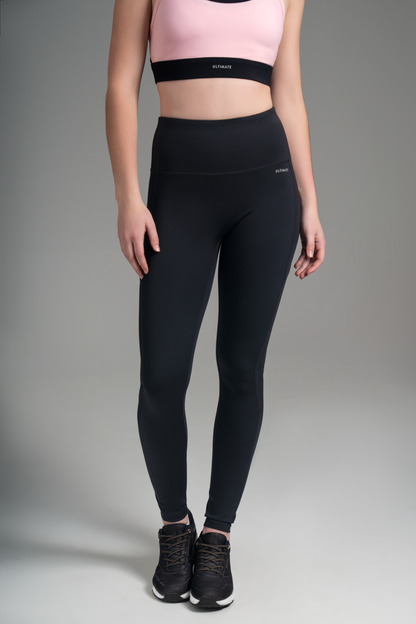 Ultimate Legging - Calzas largas deportiva de Mujer (Negro - Dark Shadow)