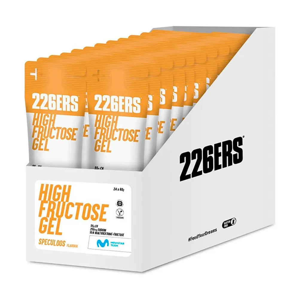 226ERS High Fructose Gel – Gel energético con fructosa 2 sabores (3 formatos 80 g, 44 g y en Caja de )