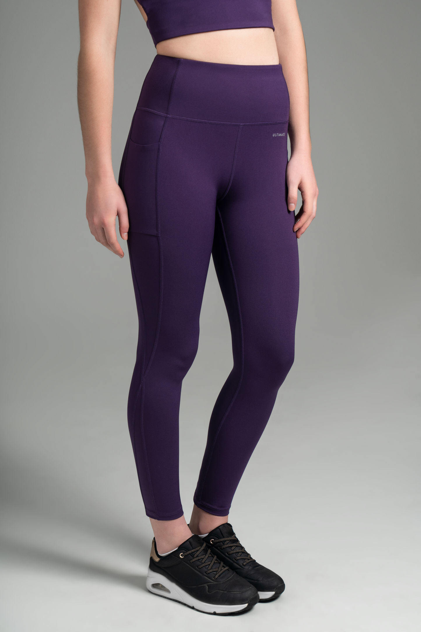 Ultimate Legging 7/8 - Calzas largas de Mujer. Gimnasio o Running. Morado Purple