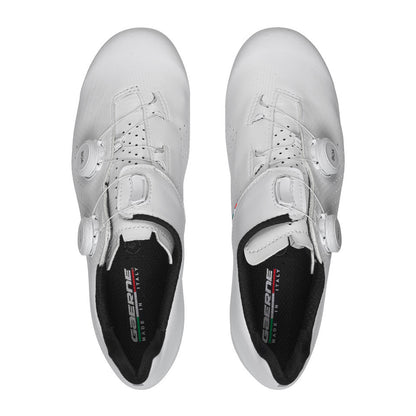 Gaerne Carbon G.FUGA – Zapato de ciclismo de ruta suela full carbono Blanco