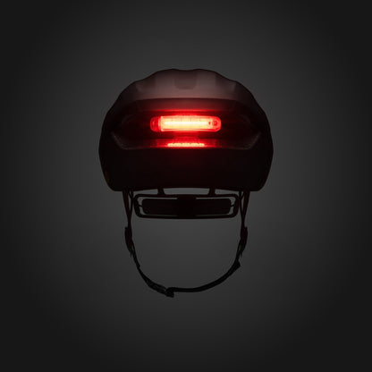 Fizik Kudo - Casco de ciclismo de ruta Aero con Luz roja incluida (Negro)