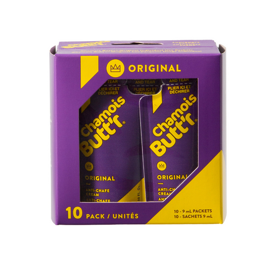 Chamois Butt'r Original - (Caja de 10 Pack 30oz) - Crema Lubricante deportiva Antirozaduras