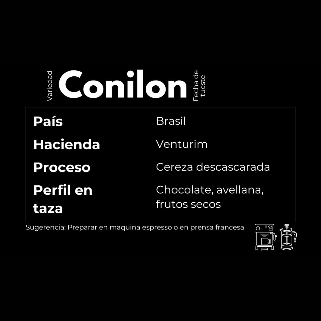 Café My Athlete Cofee "Conilón"- Cafe Robusta en Grano o Molido (250g o 1kg)