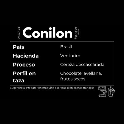 Café My Athlete Cofee "Conilón"- Cafe Robusta en Grano o Molido (250g o 1kg)