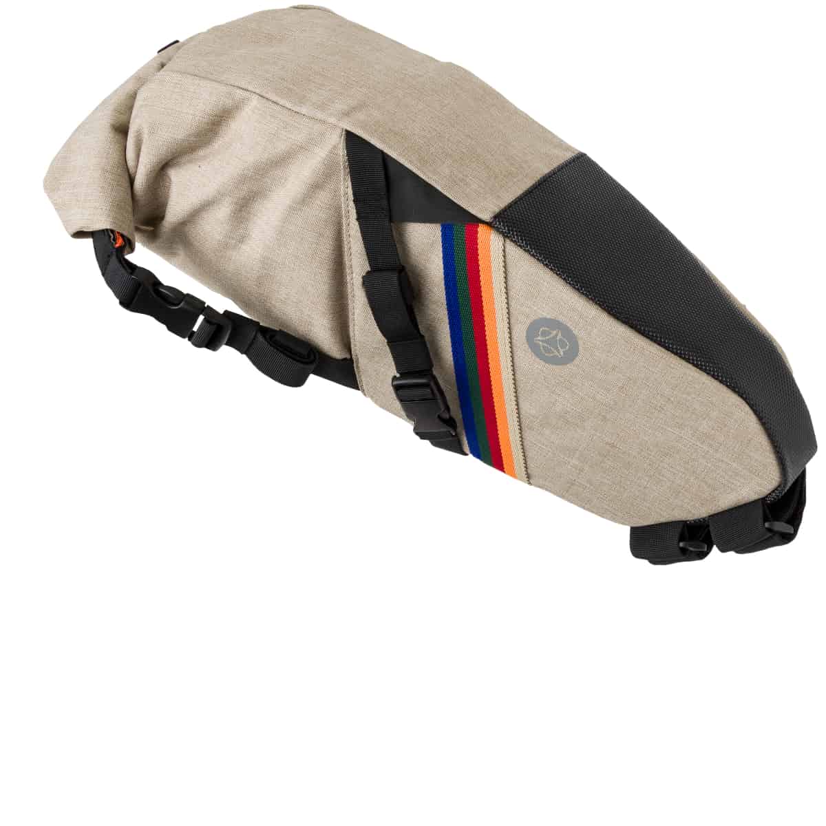 Bolsa sillín AGU Venture Vintage 10L vista trasera montada en bicicleta