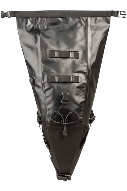 Bolsa sillín AGU Venture Extreme negro vista trasera correas ajustables