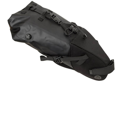 Bolsa sillín bikepacking AGU Venture Extreme negro vista lateral