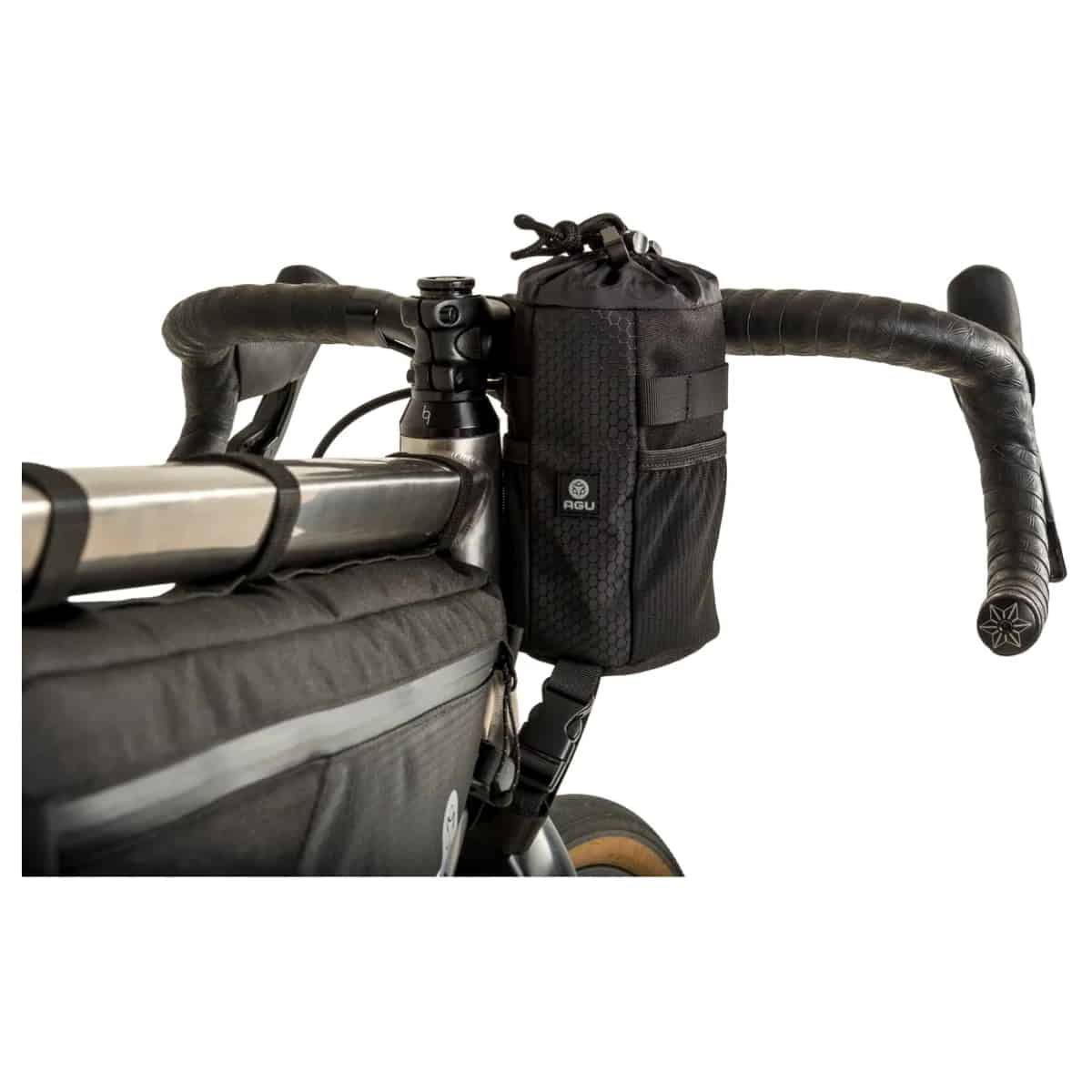 Bolsa snack AGU Venture Vintage montada en bicicleta ruta