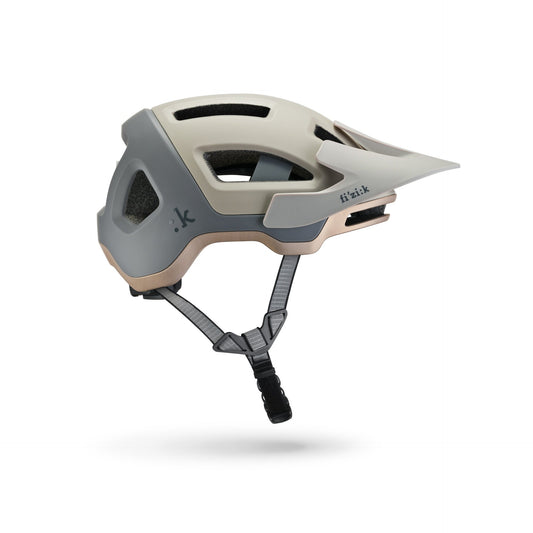 Fizik Kassis - Casco de ciclismo de montaña MTB con Luz roja incluida (Gris Mud-Sand)