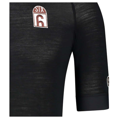 Tricota AGU Six6 merino negra vista trasera completa ciclismo