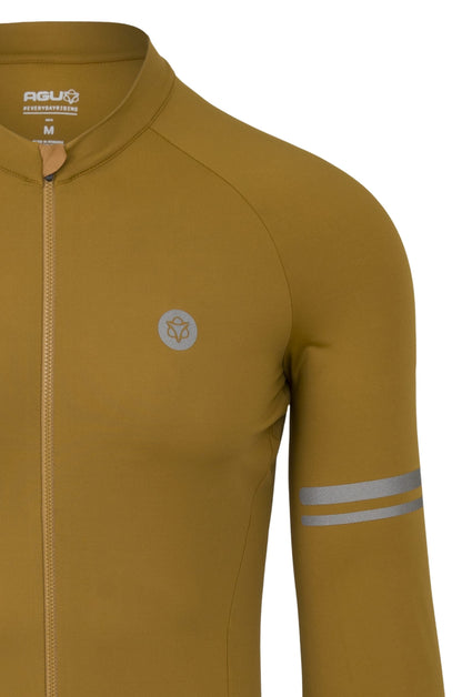 Tricota AGU Trend Solid Performance Armagnac detalle cuello y cremallera