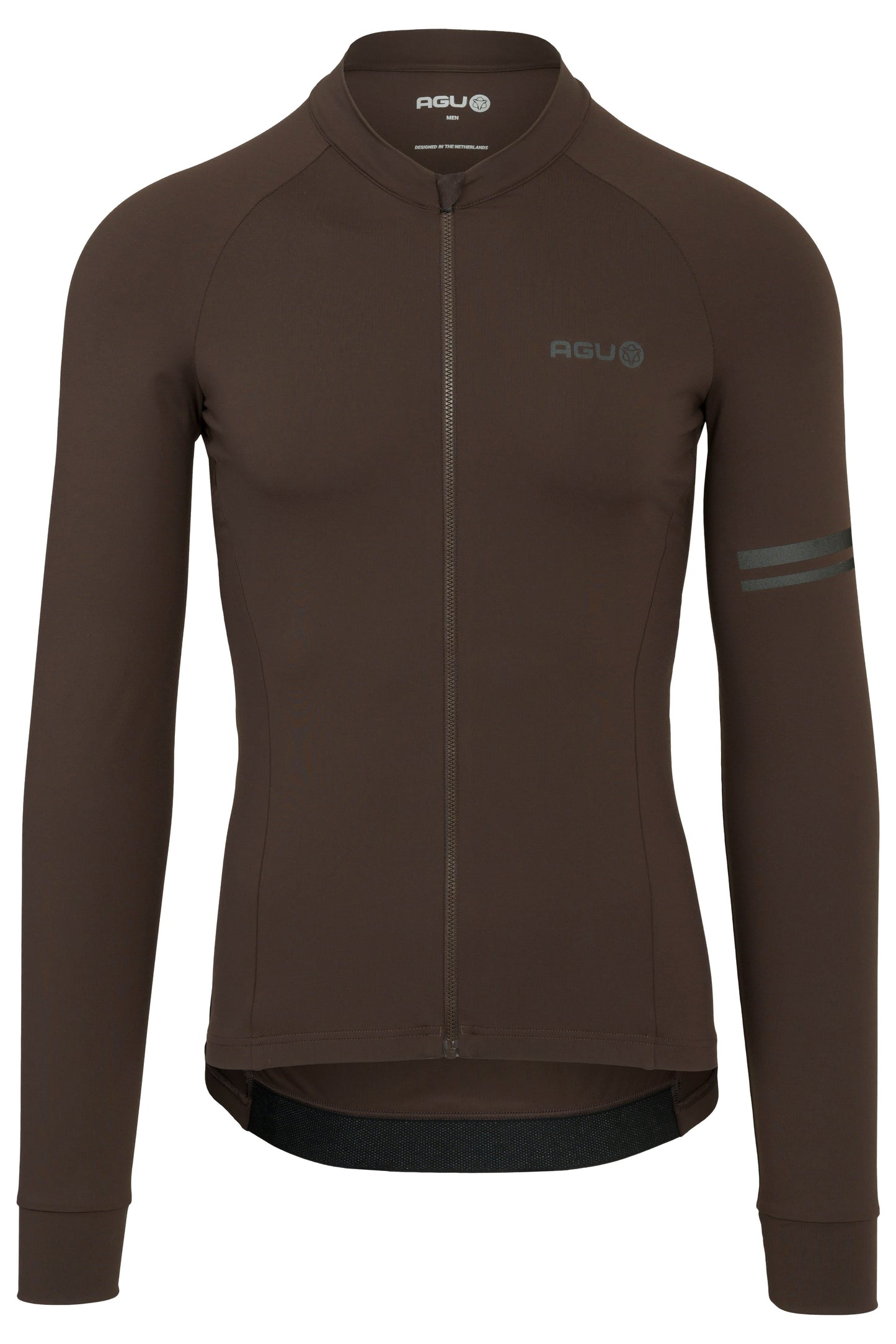 Jersey Manga Larga AGU Solid Performance Ground Coffee