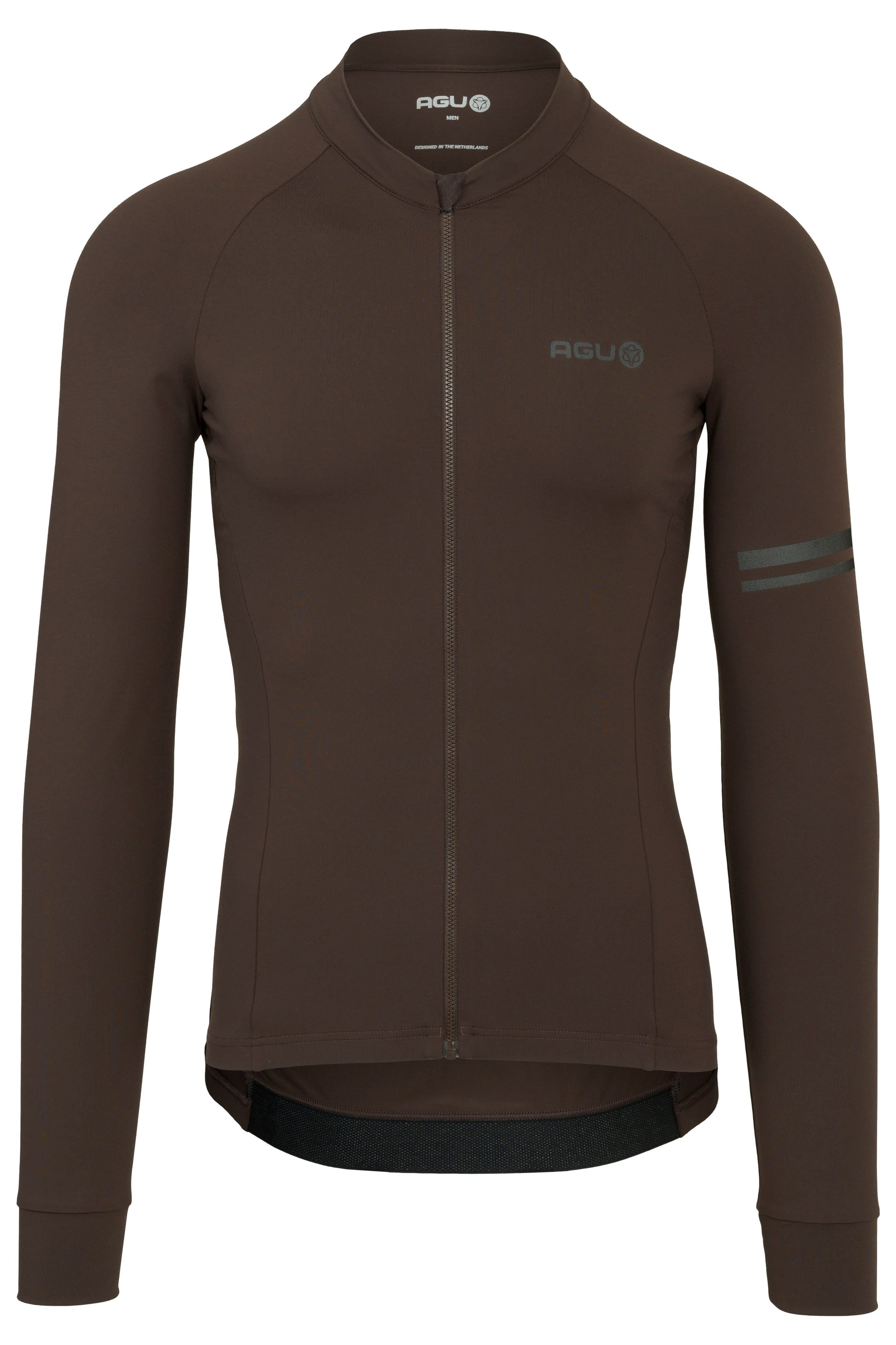 Jersey Manga Larga AGU Solid Performance Ground Coffee