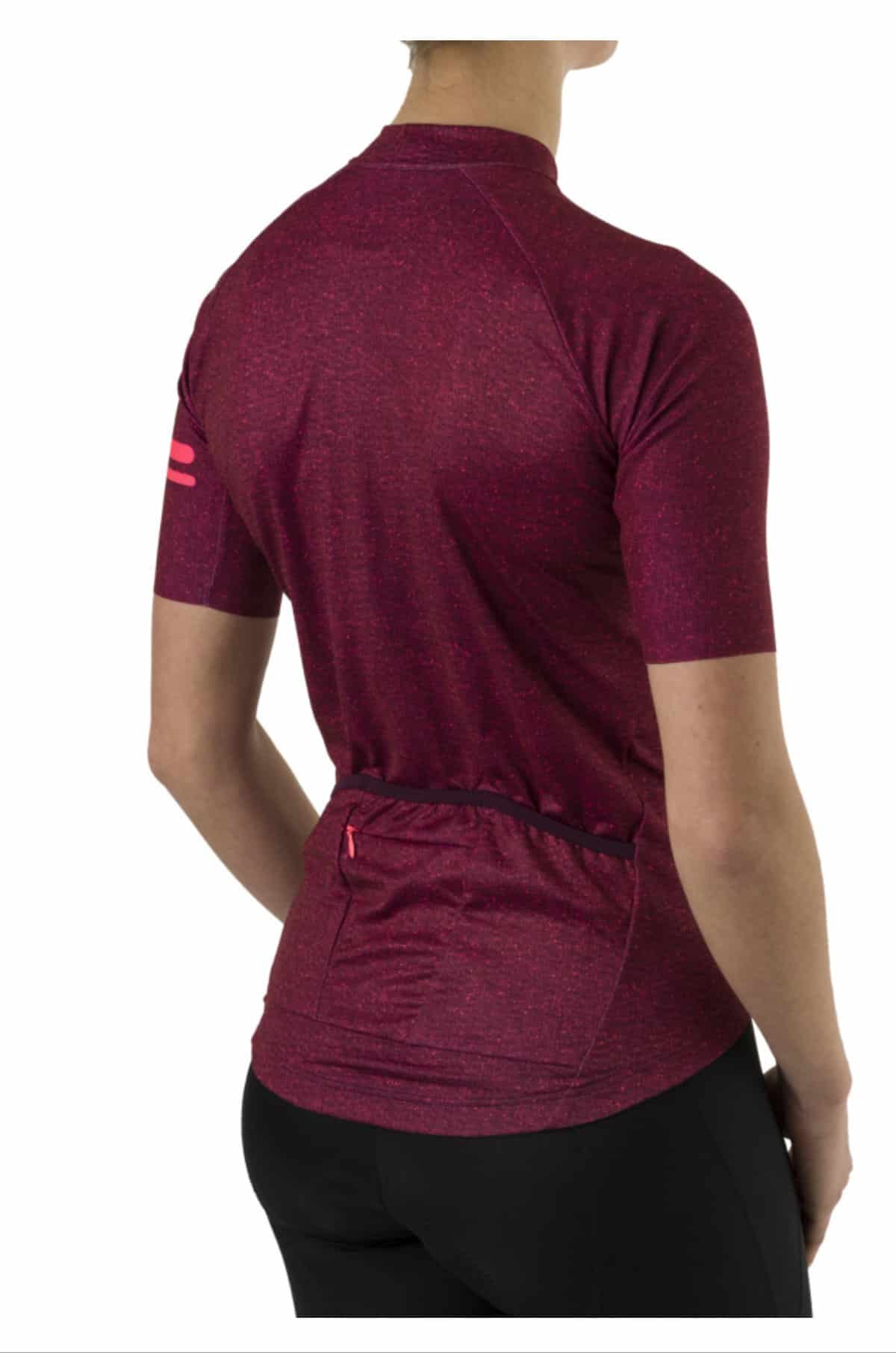 Tricota AGU Coral mujer detalle tejido transpirable ciclismo