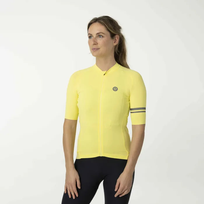 Agu Yellowtail Jersey - Tricota de Ciclismo Mujer (Amarillo visible)