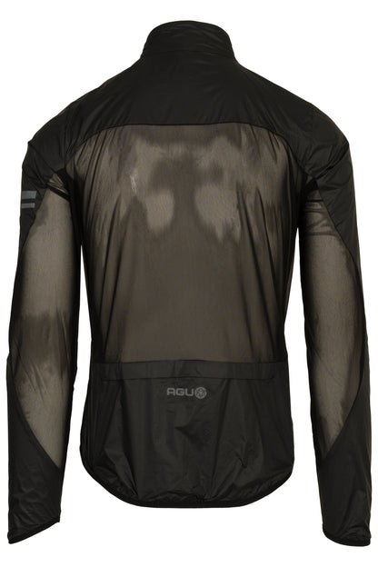 Chaqueta Cortaviento Ciclismo Unisex AGU Essential | Negro