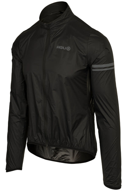 Chaqueta Cortaviento Ciclismo Unisex AGU Essential | Negro