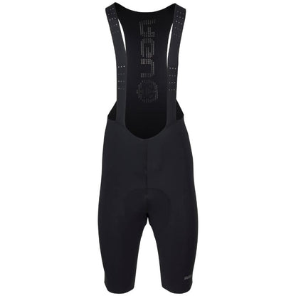 Calza aero hombre AGU Performance Pro negra vista frontal con tirantes láser