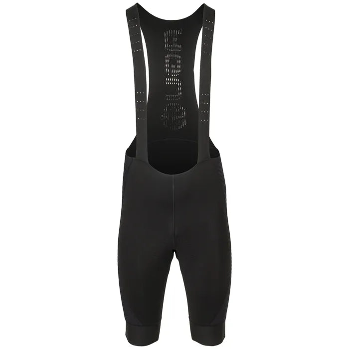 Calza ciclismo hombre AGU Compression Bibshort Contour negra vista frontal