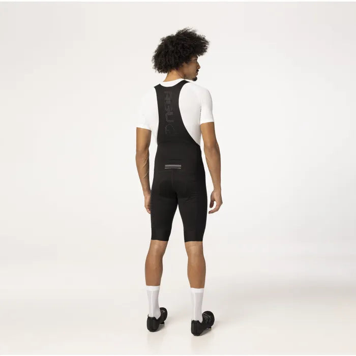 Calza AGU Compression Bibshort Contour vista en modelo ciclista en ruta