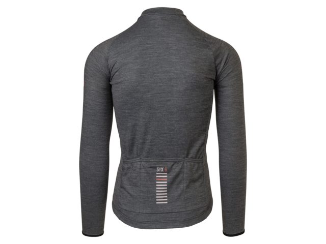 Tricota AGU Six6 Merino manga larga negro vista trasera bolsillos