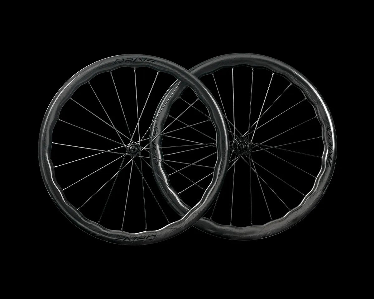 Elite Wheels Drive Helix 46D SS - Juego de Ruedas de Carbono perfil 46. Freno Disco