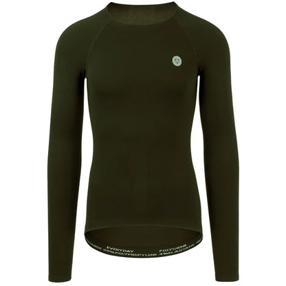 Agu Baselayer- Primera capa de ciclismo Manga Larga Transpirable (Negro o Verde)