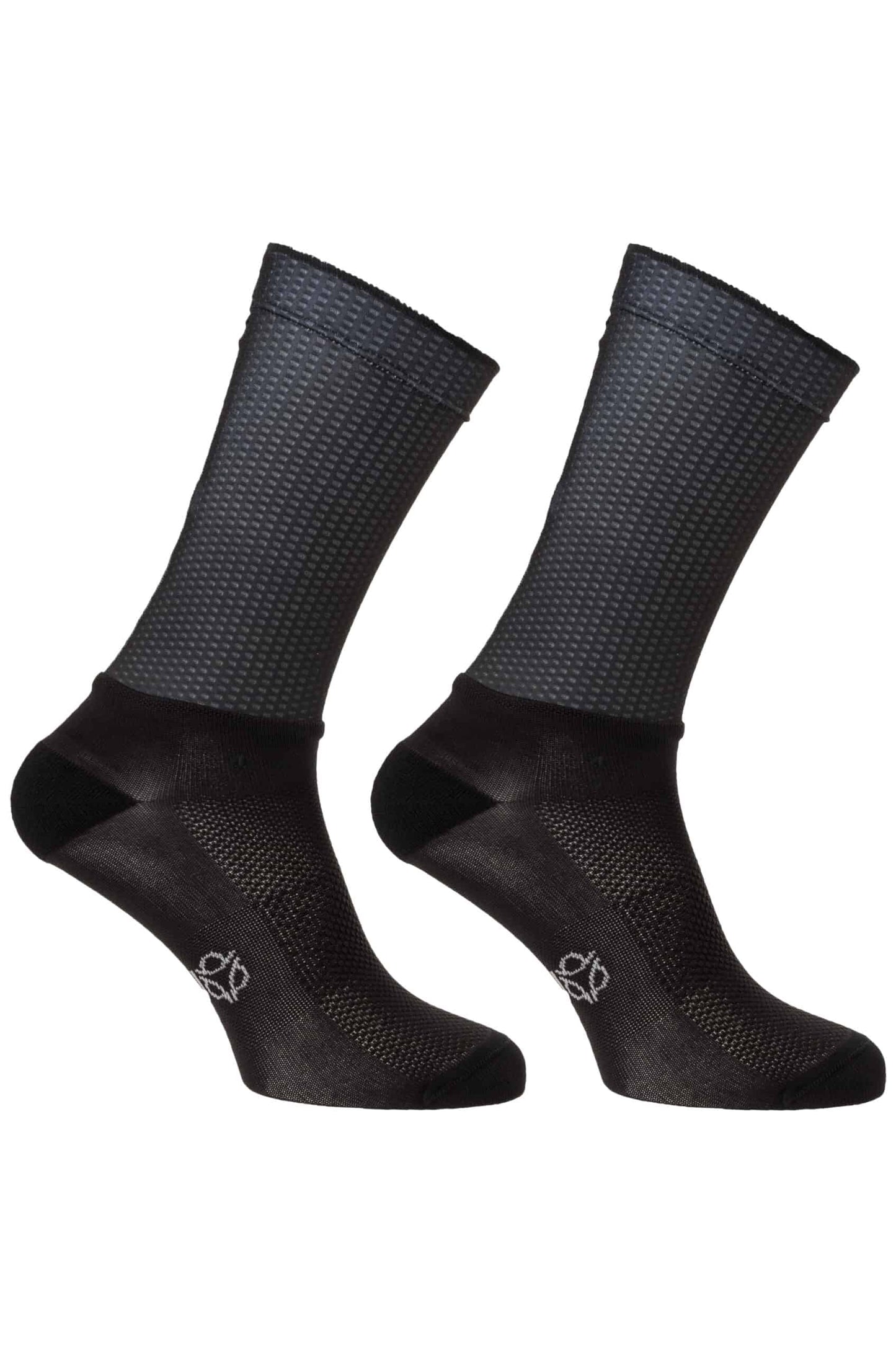 Agu Aero Premium - Calcetines de ciclismo Aerodinámicos (Colores Blanco y Negro)