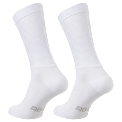 Calcetines aero AGU Jumbo-Visma blanco vista frontal edición especial