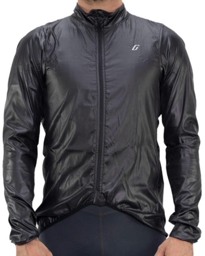 Gavia Chaqueta Cortaviento de ciclismo hombre Negro