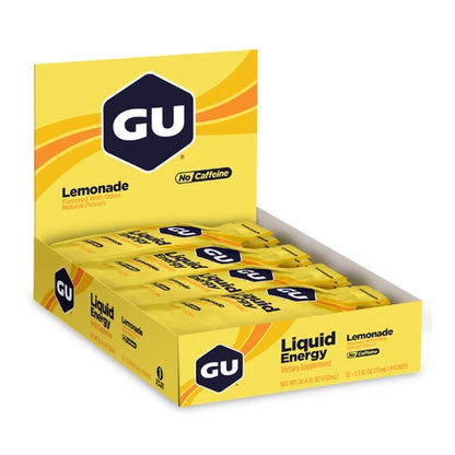 GU Liquid Energy Gel – Caja de 12 geles energéticos líquidos de 60 g (3 sabores)