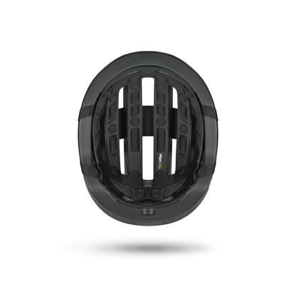Fizik Kudo - Casco de ciclismo de ruta con Luz roja incluida (Negro)
